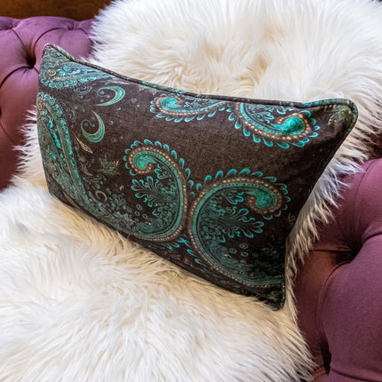 Bolster in Bohemian Teal Paisley