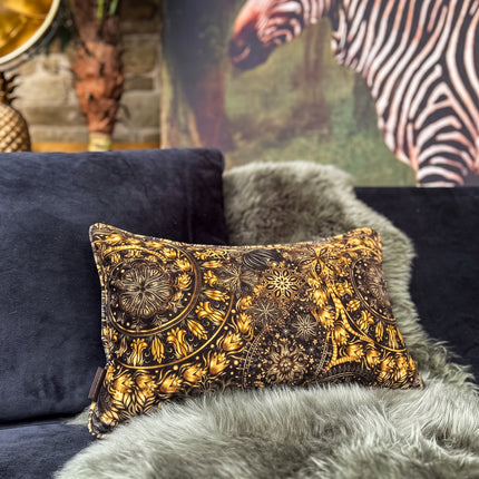 Bolster in Celestial Gilded Velvet