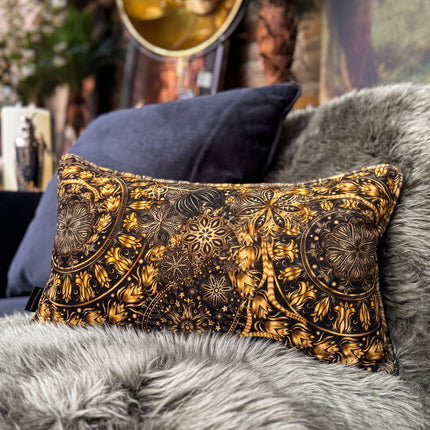 Bolster in Celestial Gilded Velvet