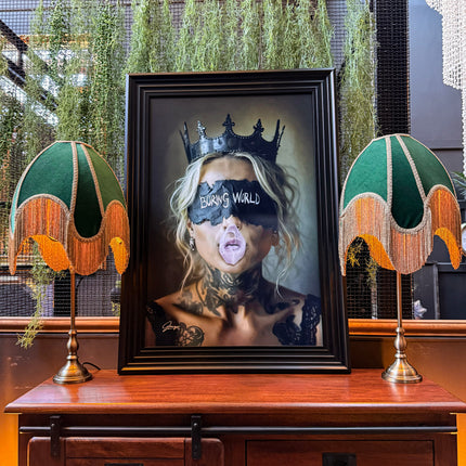 Boring World Canvas Wall Art