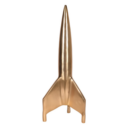 Brass Rocket Ornament
