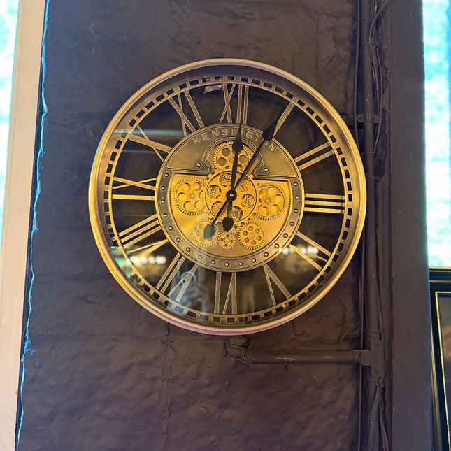 Brushed Antique Gold Wall Clock