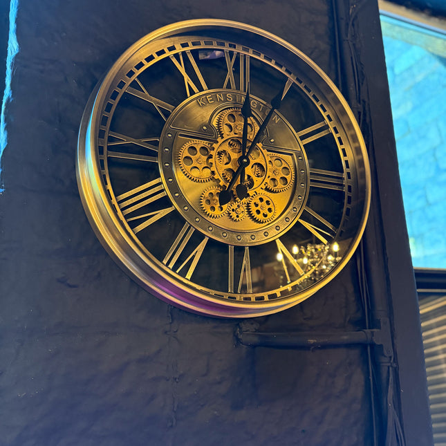 Brushed Antique Gold Wall Clock
