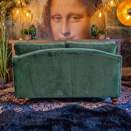 Bugsby 2 Seater Sofa in Plush Emerald Fitted Back