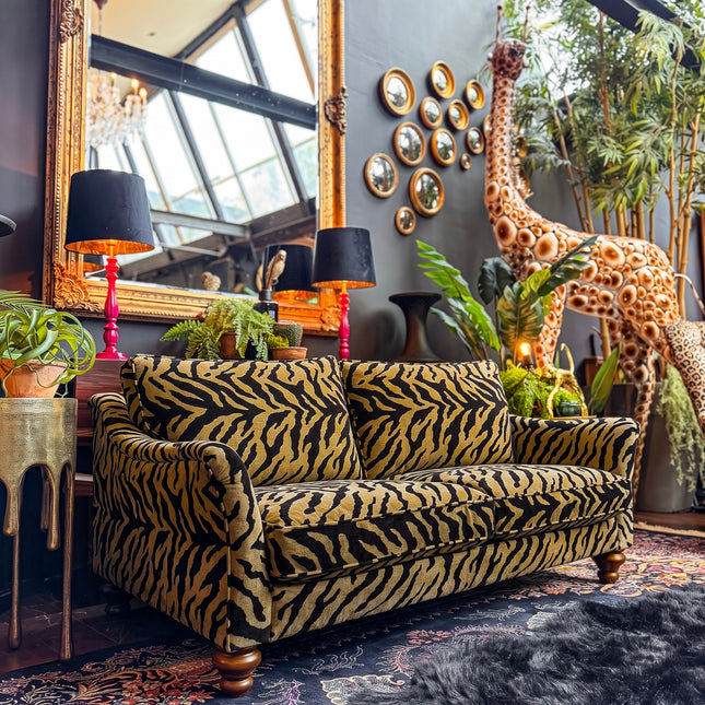 Bugsby 4 Seater Sofa in Zebra Gold - Clearance Verb