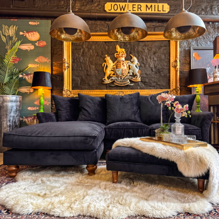 Bugsby LHF Chaise Sofa in Black Ebony