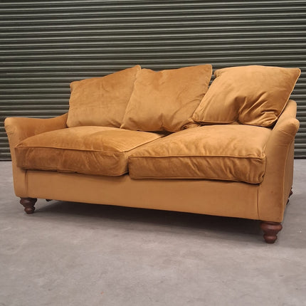 Bugsby Sofa Bed  in Gold Mustard Plush Velvet - Ex Display