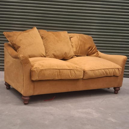 Bugsby Sofa Bed  in Gold Mustard Plush Velvet - Ex Display
