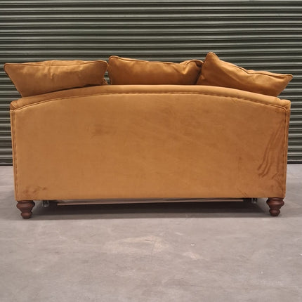 Bugsby Sofa Bed  in Gold Mustard Plush Velvet - Ex Display