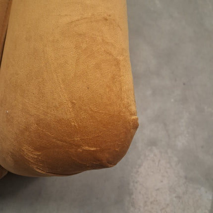 Bugsby Sofa Bed  in Gold Mustard Plush Velvet - Ex Display