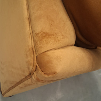 Bugsby Sofa Bed  in Gold Mustard Plush Velvet - Ex Display