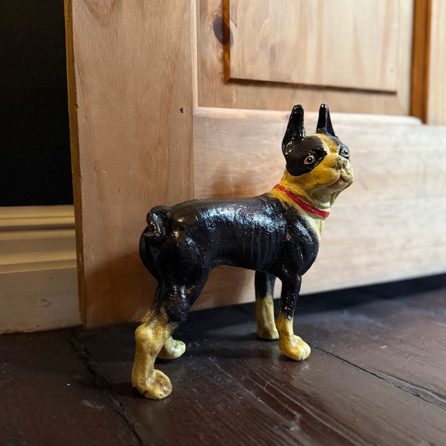 Cast Iron Boston Terrier Door Stop - New