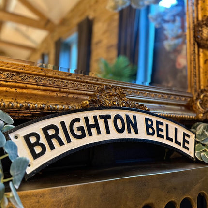 Cast Iron Brighton Belle Railway Sign