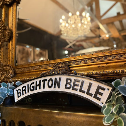 Cast Iron Brighton Belle Railway Sign
