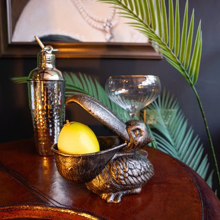 Cast Iron Pelican Trinket Bowl