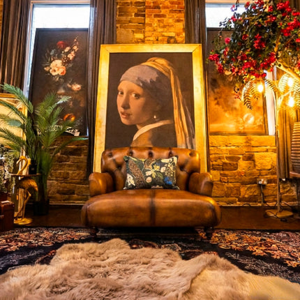 Cavendish Chesterfield in Hand Antiqued Buffalo Leather - Factory Seconds