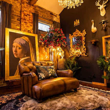 Cavendish Chesterfield in Hand Antiqued Buffalo Leather - Factory Seconds