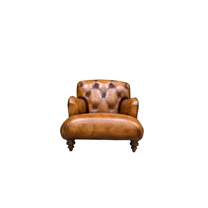 Cavendish Chesterfield in Hand Antiqued Buffalo Leather - Factory Seconds