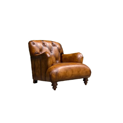 Cavendish Chesterfield in Hand Antiqued Buffalo Leather - Factory Seconds