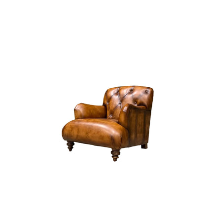 Cavendish Chesterfield in Hand Antiqued Buffalo Leather - Factory Seconds