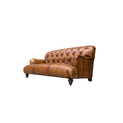 Cavendish Chesterfield in Hand Antiqued Buffalo Leather - Factory Seconds