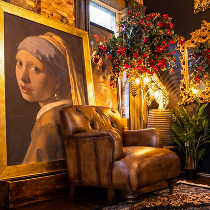 Cavendish Chesterfield in Hand Antiqued Buffalo Leather - New