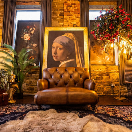 Cavendish Chesterfield in Hand Antiqued Buffalo Leather - New