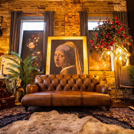 Cavendish Chesterfield in Hand Antiqued Buffalo Leather - New