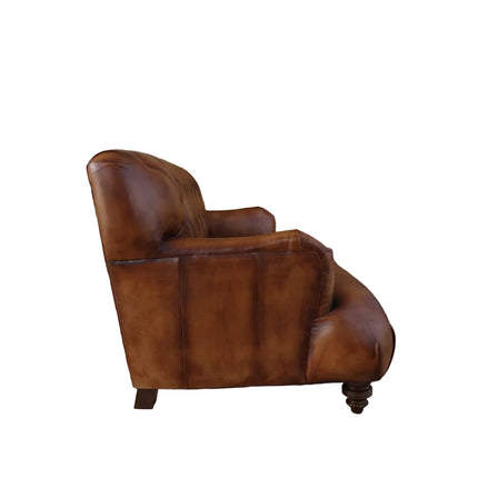 Cavendish Chesterfield in Hand Antiqued Buffalo Leather - New