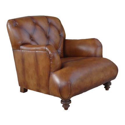 Cavendish Chesterfield in Hand Antiqued Buffalo Leather - New