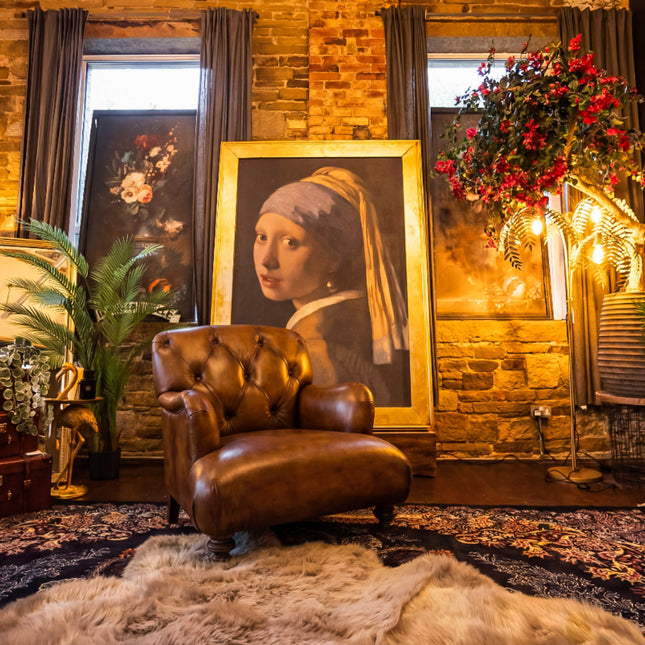 Cavendish Chesterfield in Hand Antiqued Buffalo Leather - New