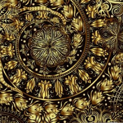 Midnight Gilded Velvet - Fabric