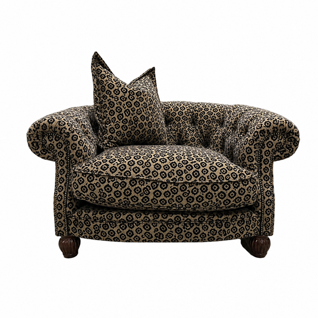 Fairfax Armchair in Animal Velvet