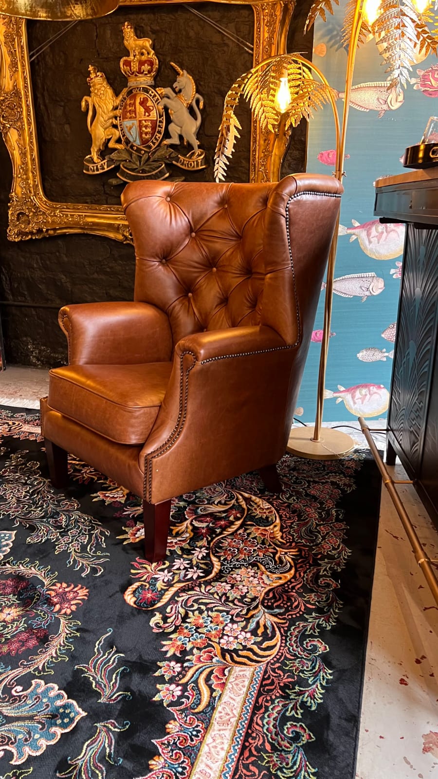 Deep wingback 2024 chair