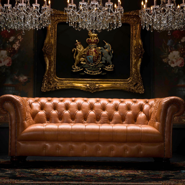 Chessington Chesterfield in Leather