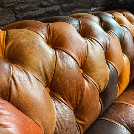 Patchwork Chesterfield in Leather