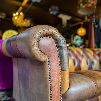Patchwork Chesterfield in Leather