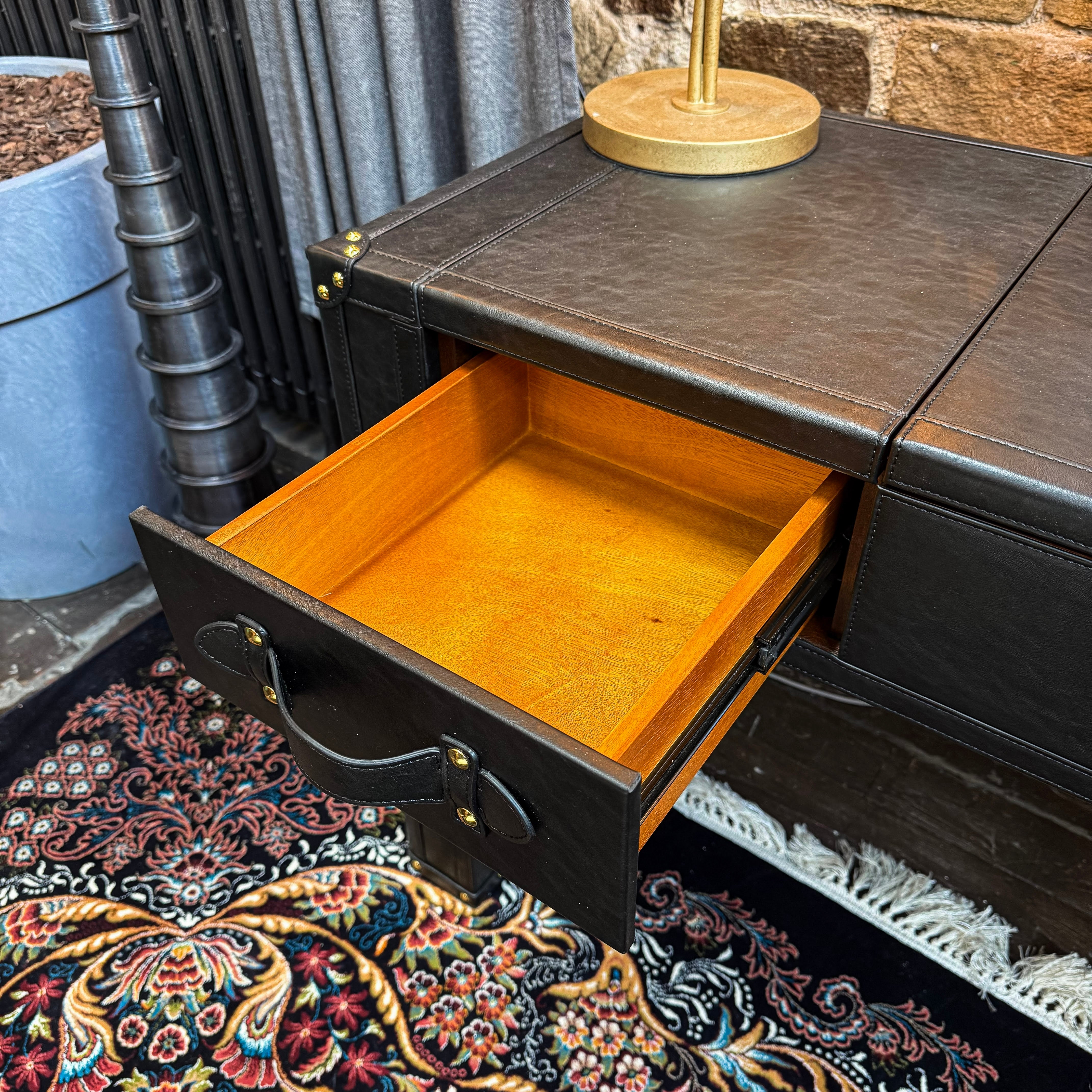 black leather dressing table Black Leather 18 in. Tall Makeup Vanity Stool with Metal X-Leg Ergonomic  Thick Padded Saddle Seat Ottoman Bench 29E977PH033