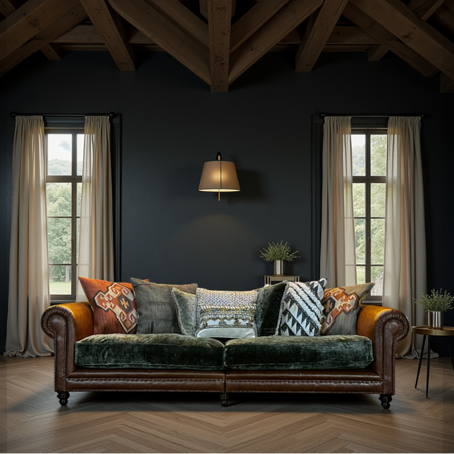 Constable Chesterfield by Tetrad in Galveston & Green Coco Olive