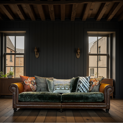 Constable Chesterfield by Tetrad in Galveston & Green Coco Olive