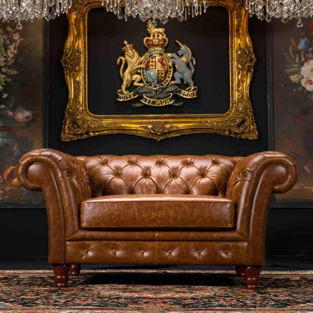 Bertie Chesterfield in Cuba Leather