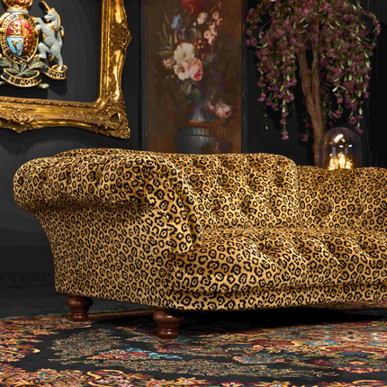 Oskar Chesterfield in Animal Velvet