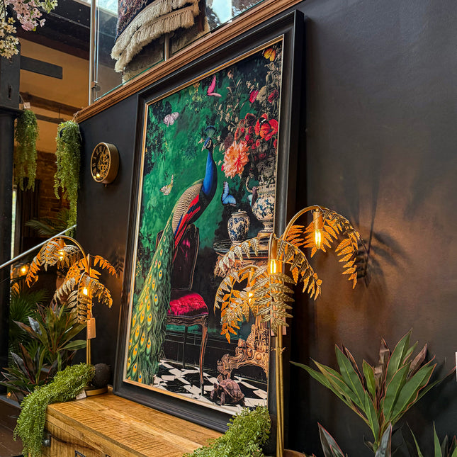 Curiosity Peacock Wall Art (Various Sizes)