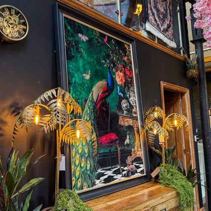 Curiosity Peacock Wall Art (Various Sizes)