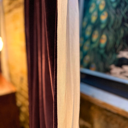 Curtains in Opulence Plum Velvet (Various Sizes)