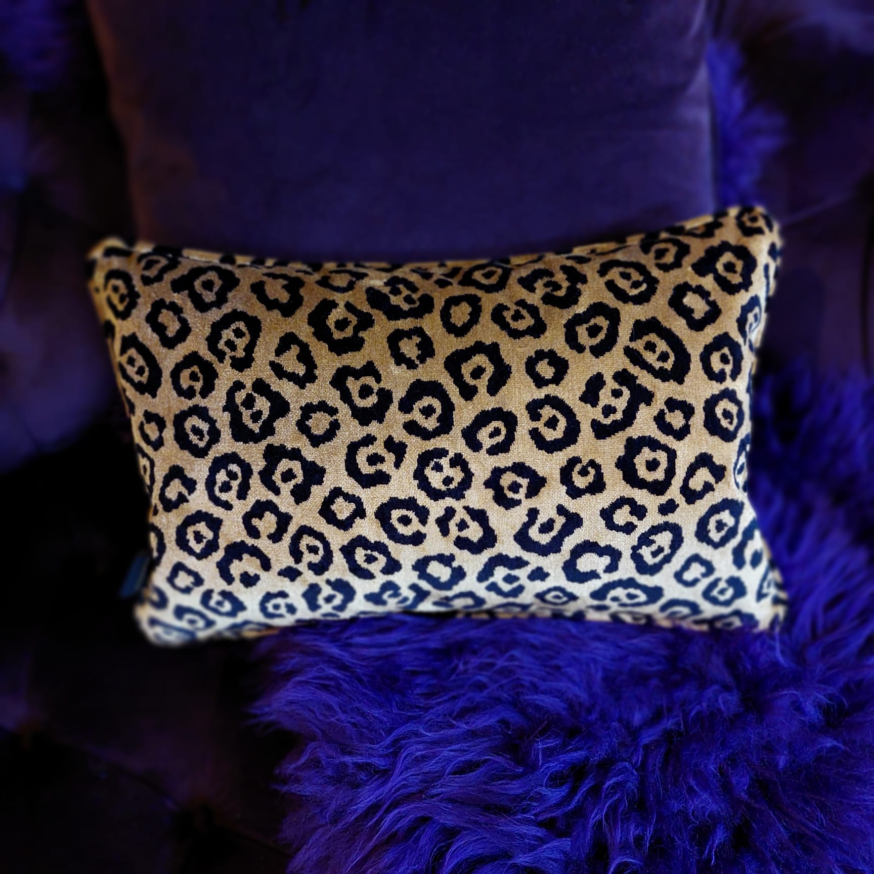 Leopard store bolster pillow