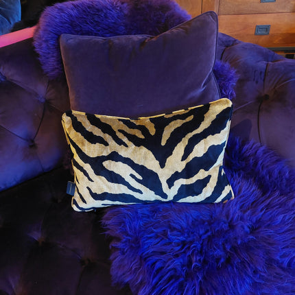 Cushion in Tiger Gold Feather Filled (Various Sizes) - Factory Seconds