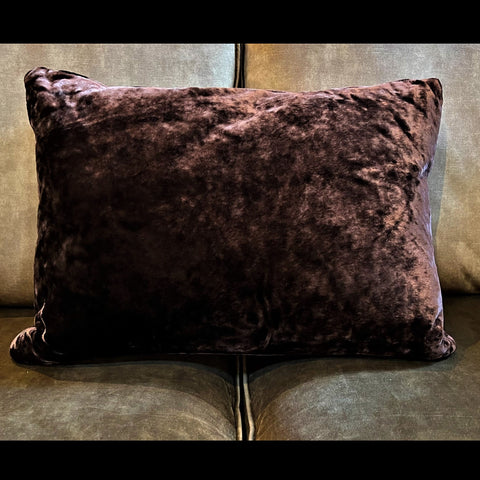 Cushion Glamour Espresso Large Bolster (45 x 63cm) Feather Filled - Clearance