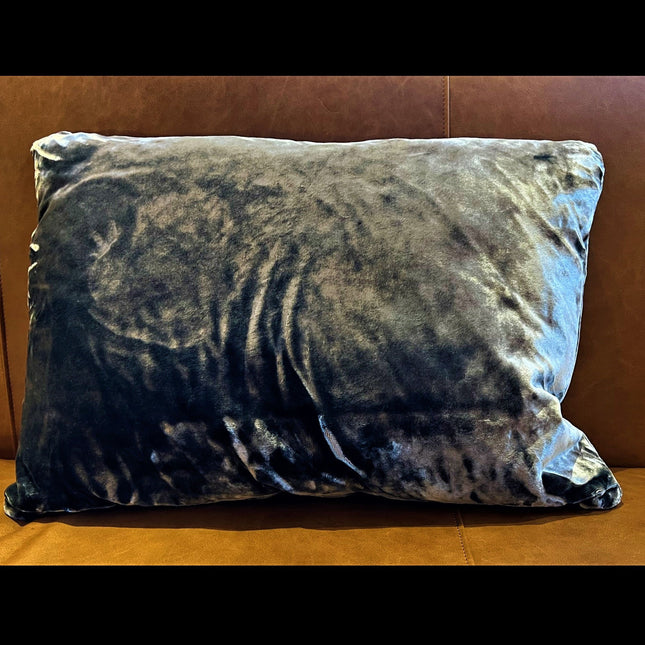 Cushion Glamour Ink Large Bolster (45 x 63cm) Feather Filled - Clearance