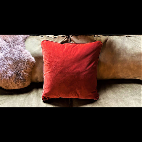 ZZZZ Cushion Indra Rust Large Scatter (50 x 50cm) Feather Filled